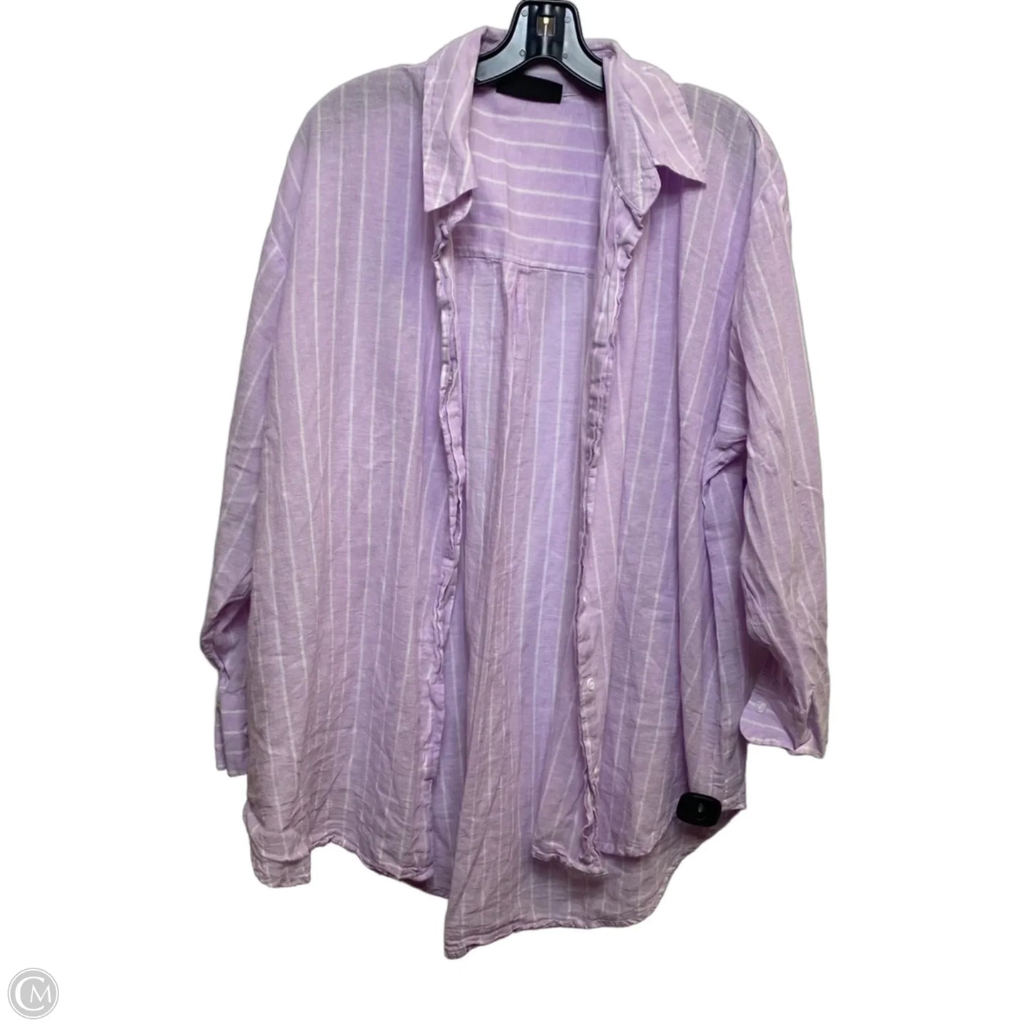 Top 2pc Long Sleeve By Lane Bryant In Purple, Size: 1x
