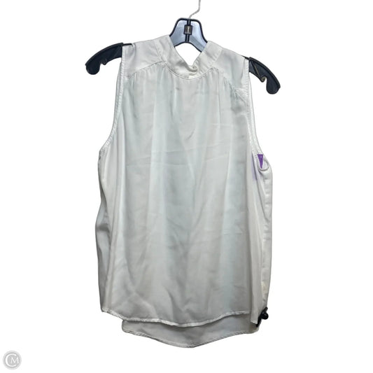 Top Sleeveless By Cloth & Stone In White, Size: M