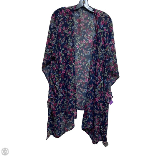 Kimono By Lane Bryant In Blue & Purple, Size: Osfm