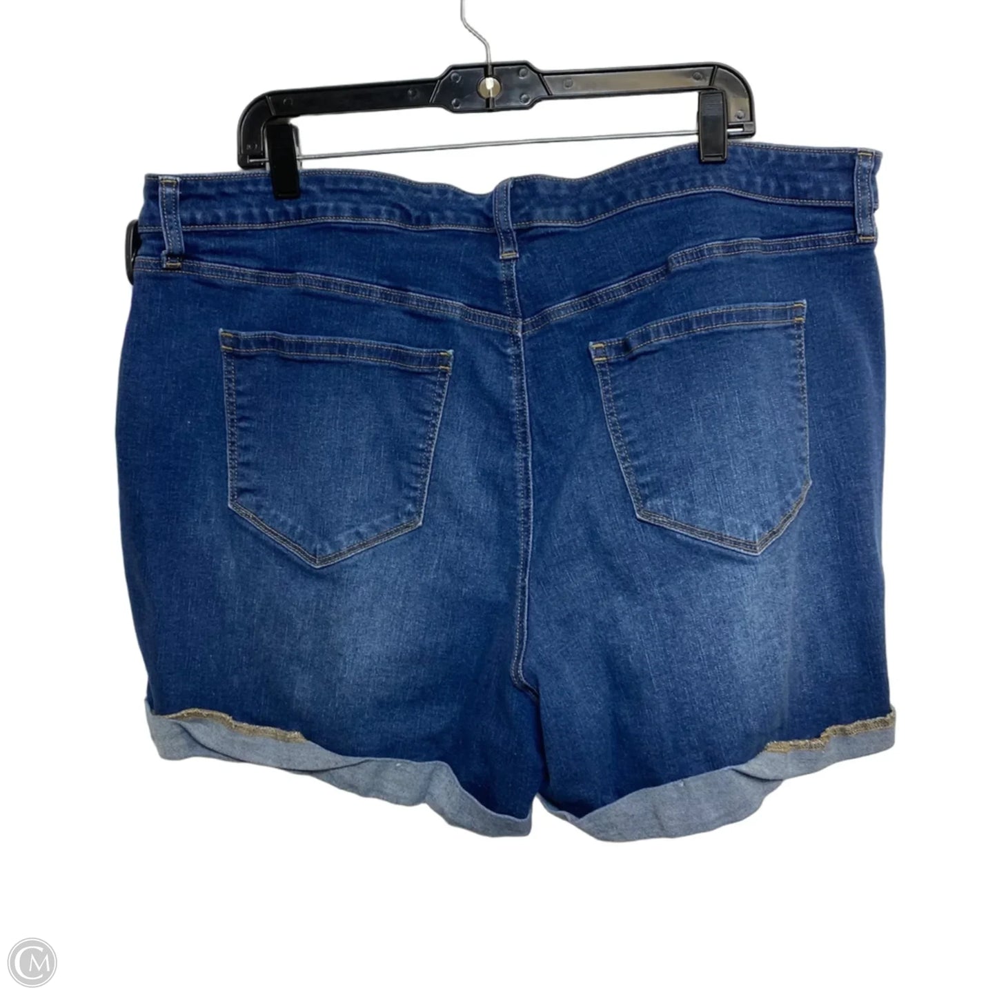 Shorts By Evri In Blue Denim, Size: 22