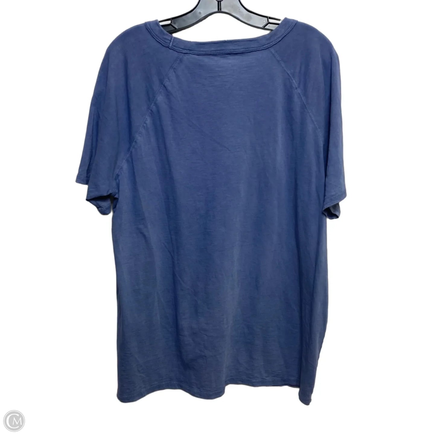 Blouse Long Sleeve By Halston In Blue, Size: M