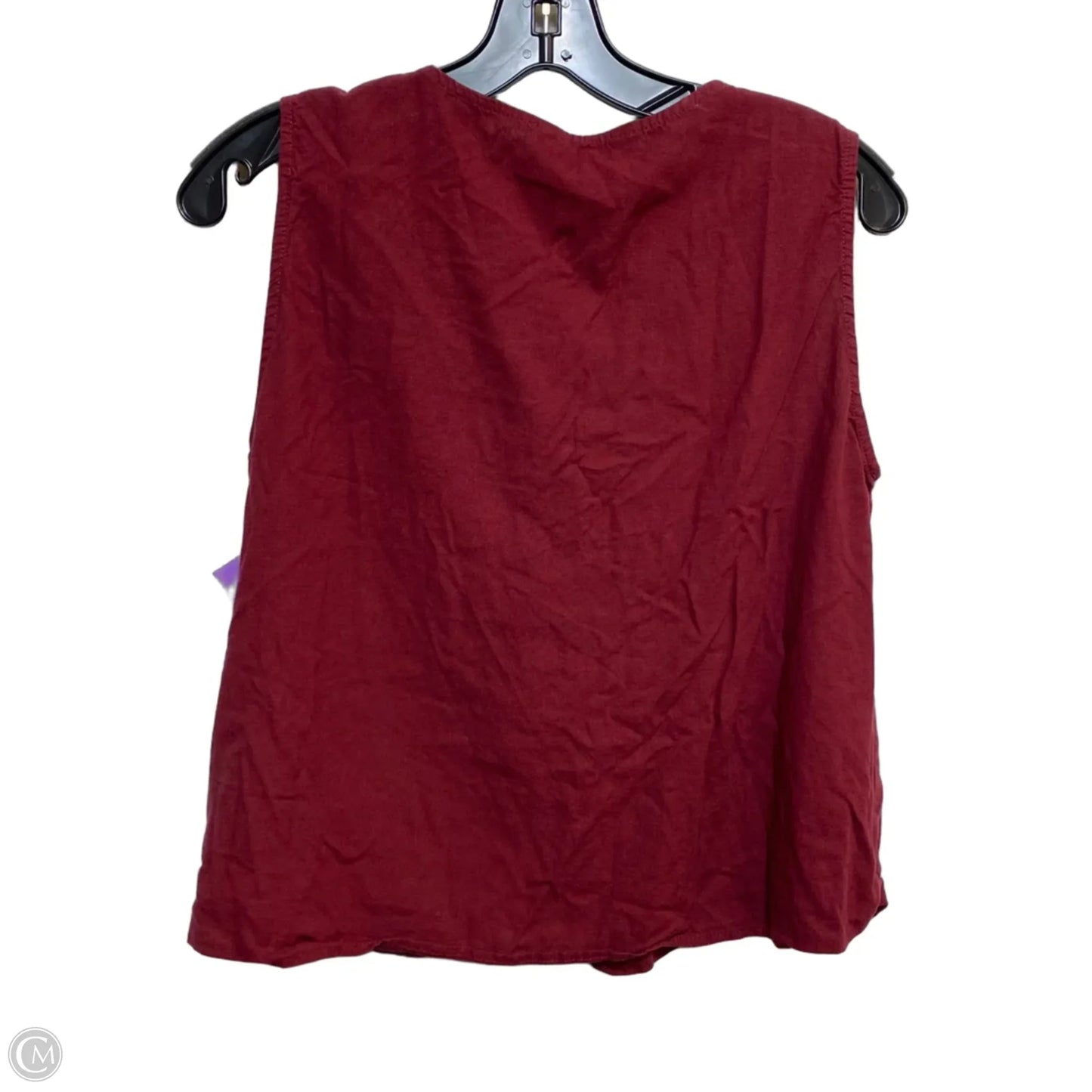 Top Sleeveless By Velvet Heart In Red, Size: M