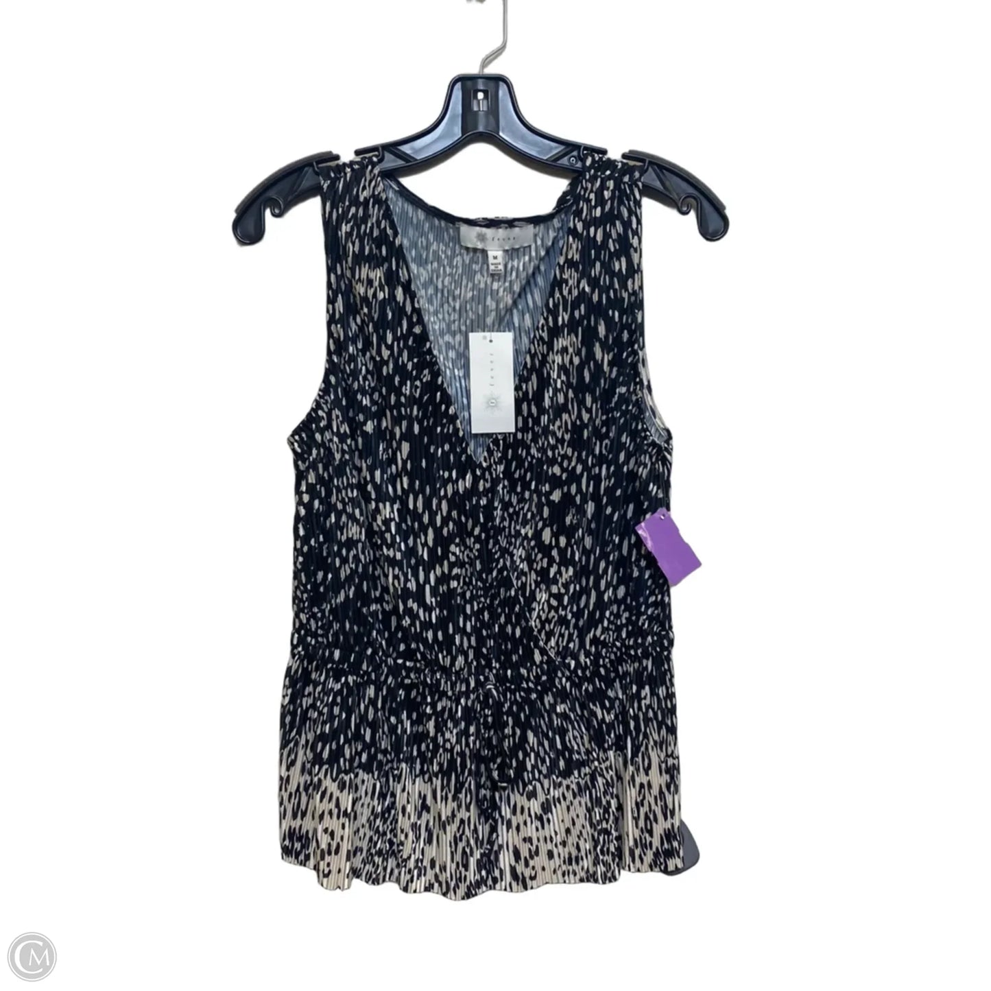 Top Sleeveless By Fever In Black, Size: M