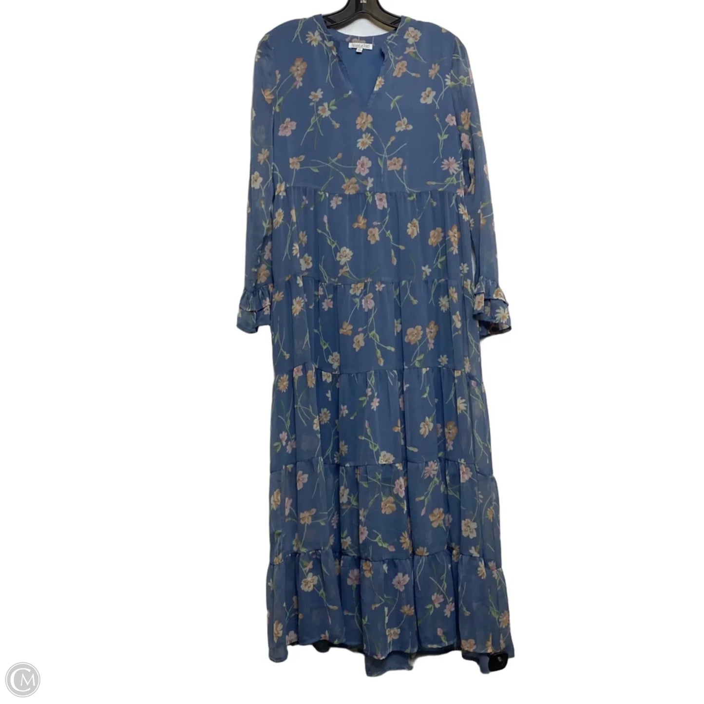 Dress Casual Maxi By Patrons Of Peace In Blue, Size: S