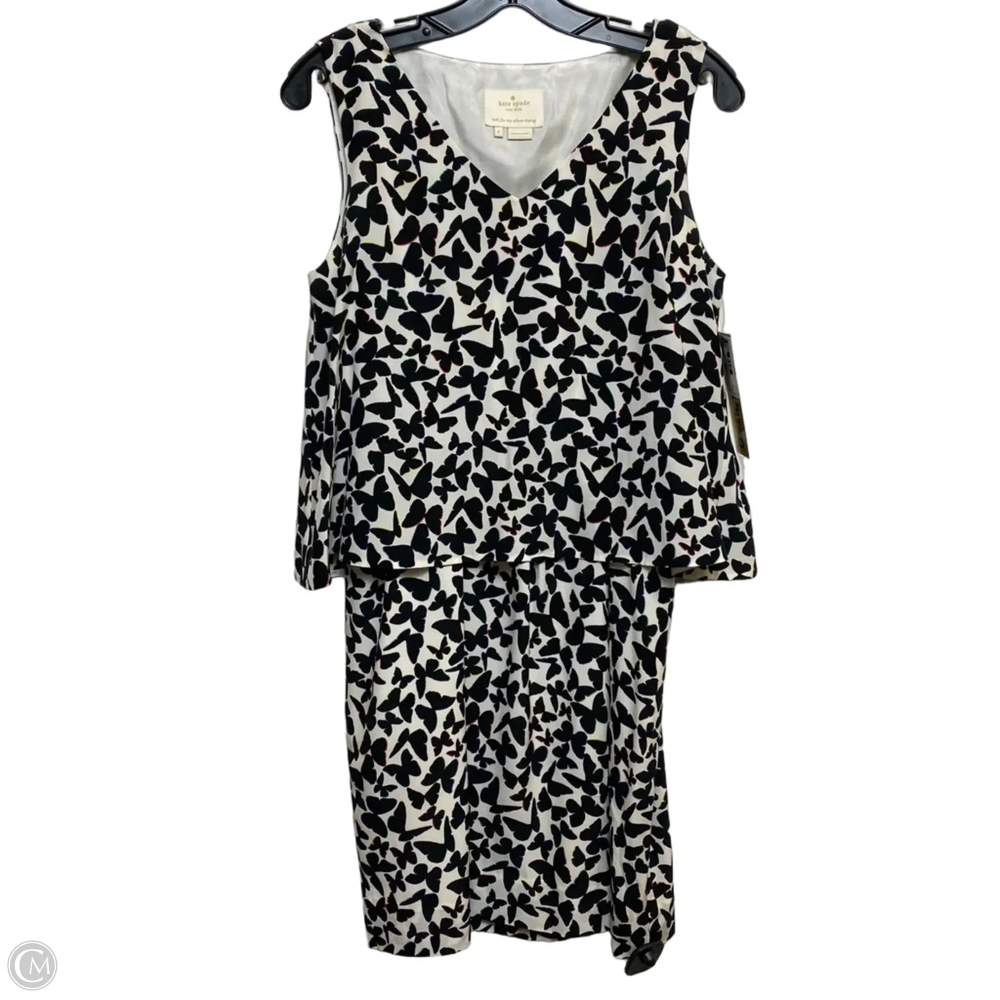 Dress Designer By Kate Spade In Black & White, Size: S