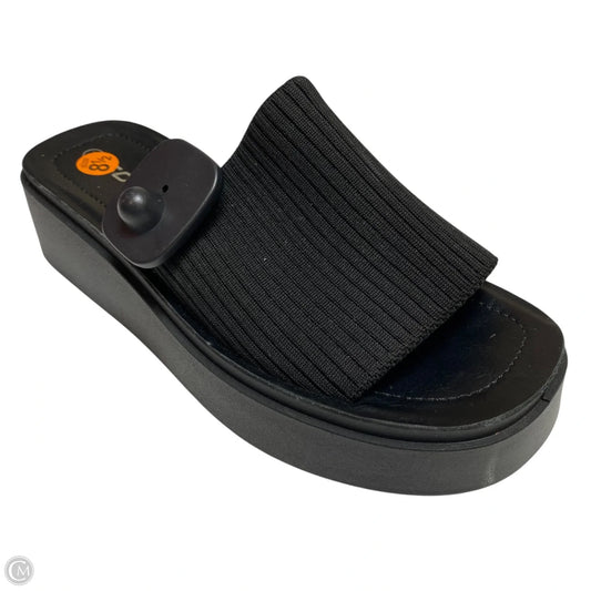 Sandals Heels Platform By Soda In Black, Size: 8.5