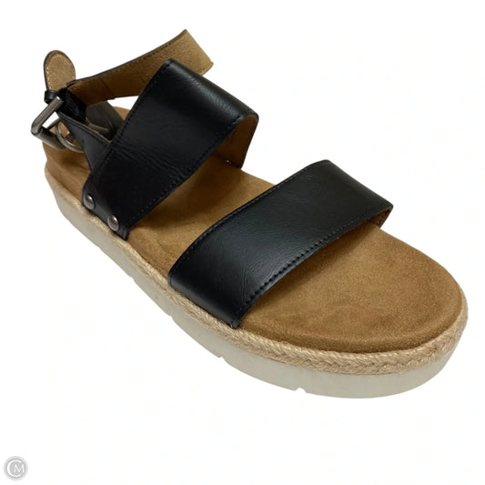 Sandals Heels Platform By Time And Tru In Black, Size: 8