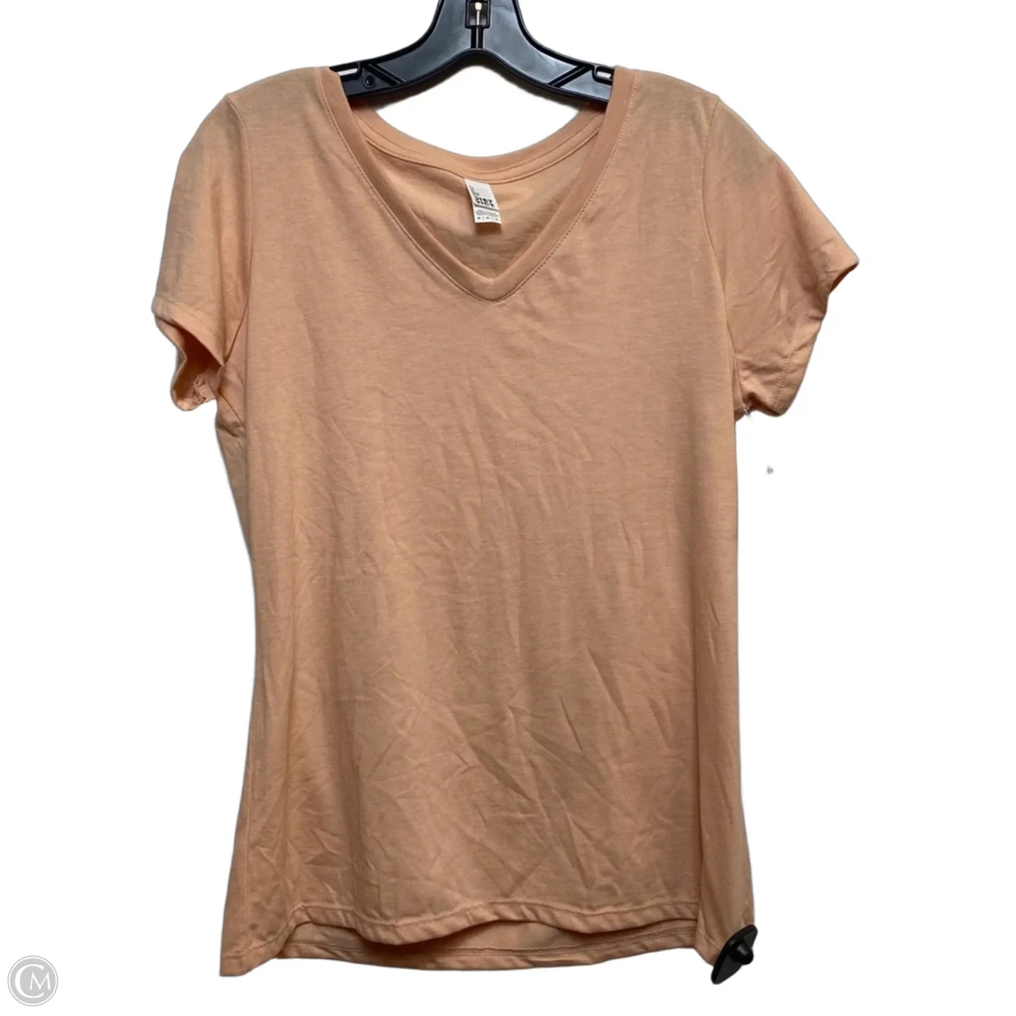 Top Short Sleeve Basic By District In Orange, Size: M
