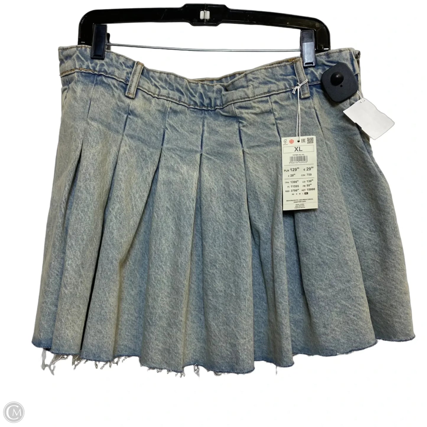 Skort By Reserved Denim In Blue Denim, Size: Xl