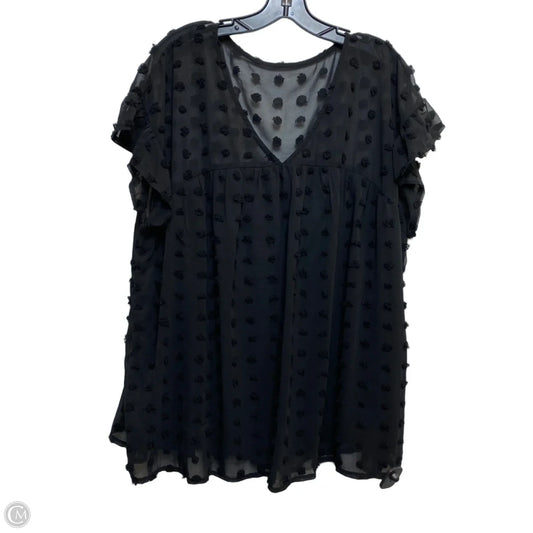 Top Sleeveless By Shein In Black, Size: 3x