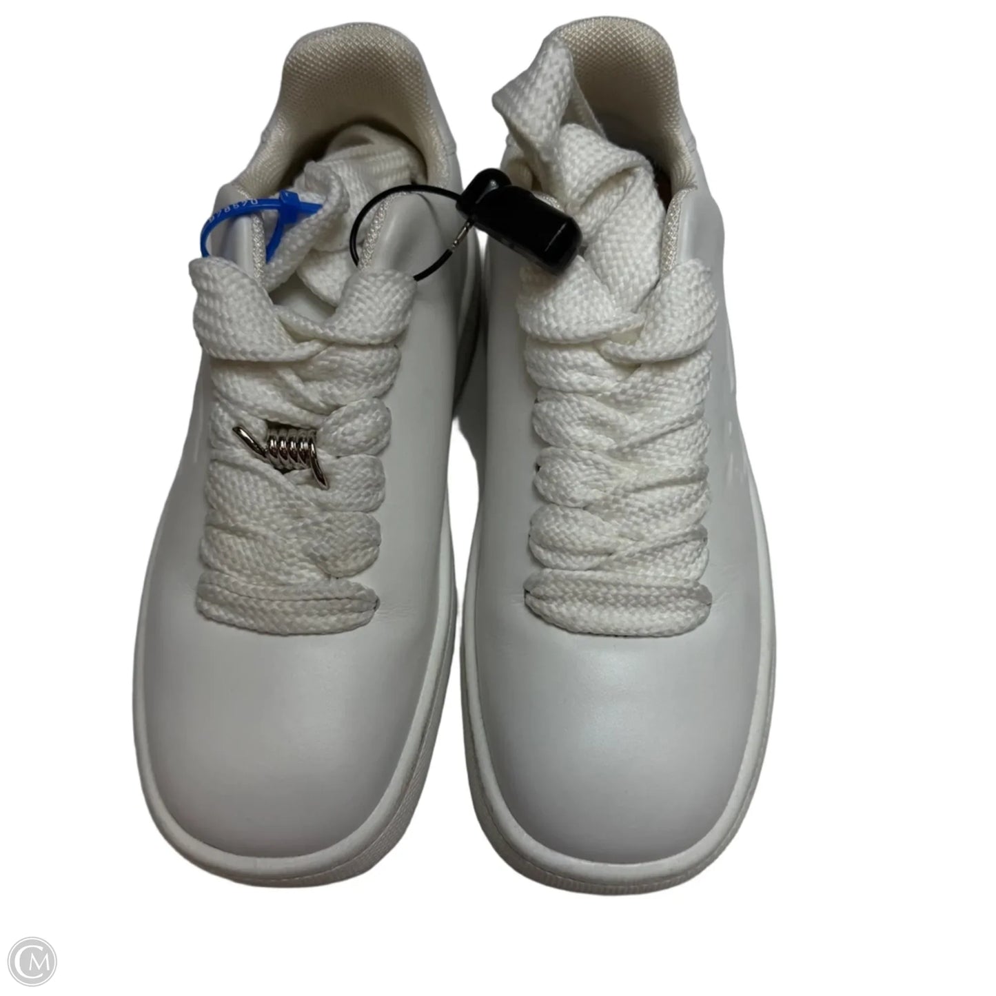 Shoes Luxury Designer By Burberry In White, Size: 7.5