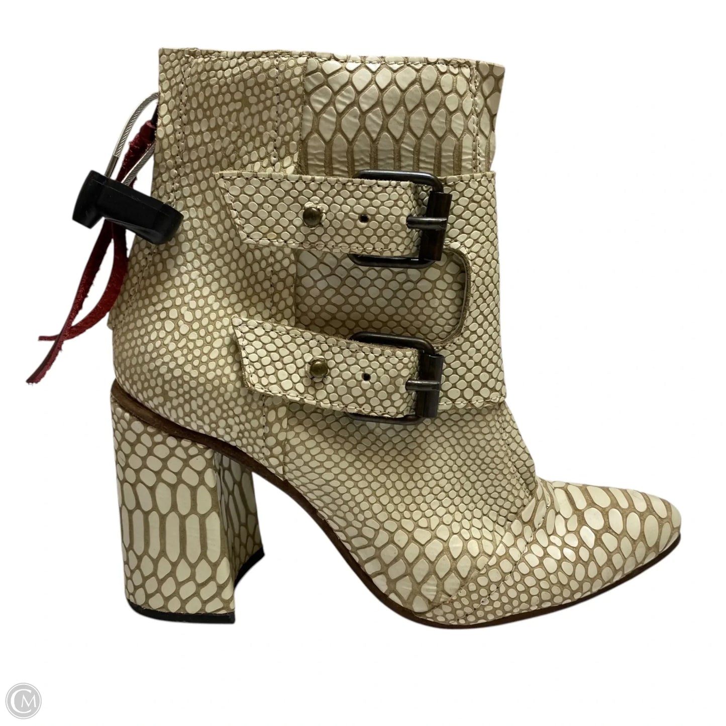 Boots Designer By Freebird In Cream, Size: 8