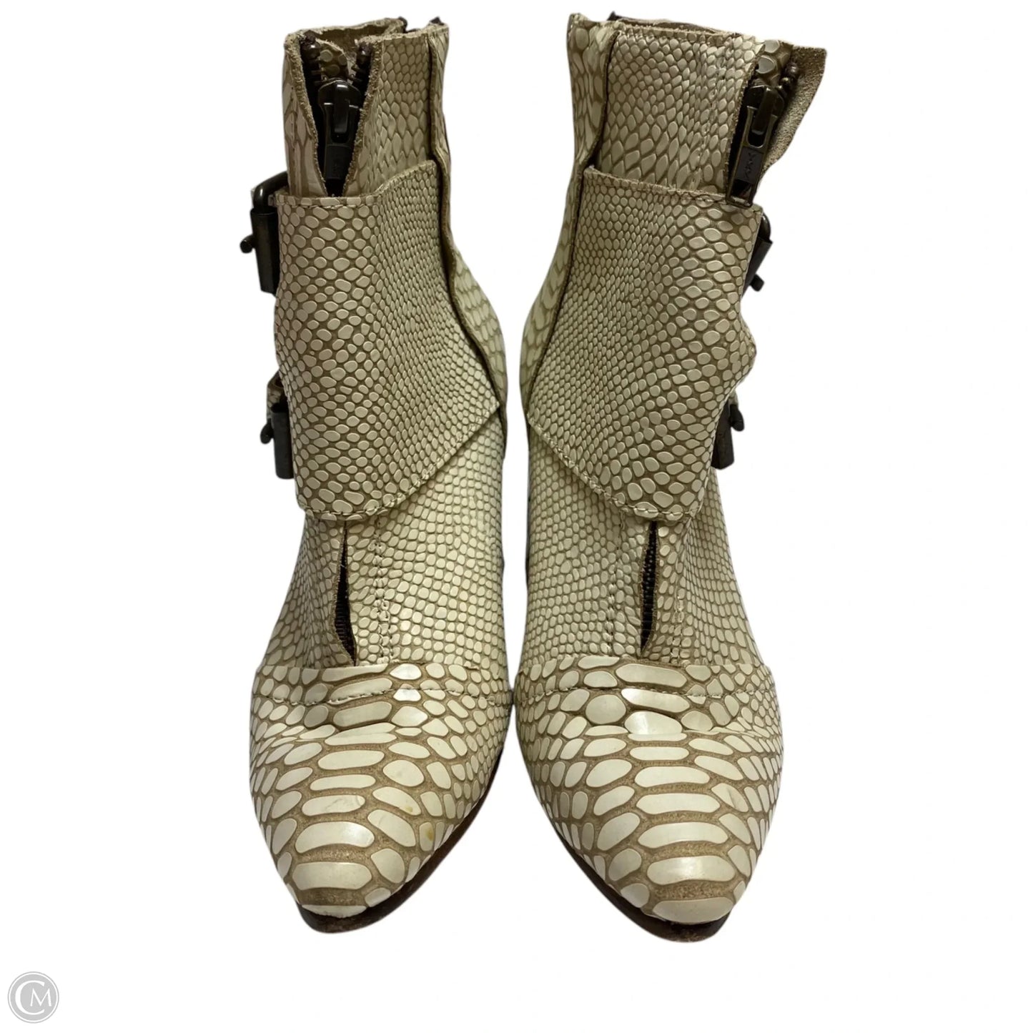 Boots Designer By Freebird In Cream, Size: 8