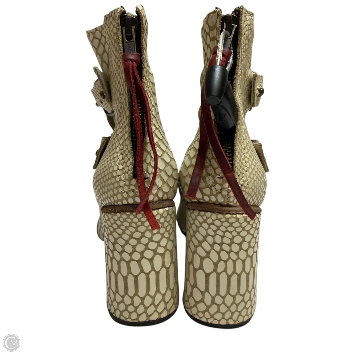 Boots Designer By Freebird In Cream, Size: 8