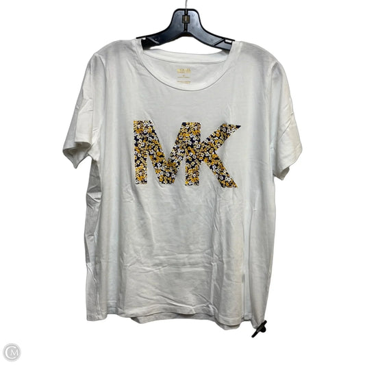 Top Short Sleeve Basic By Michael By Michael Kors In White, Size: Xl