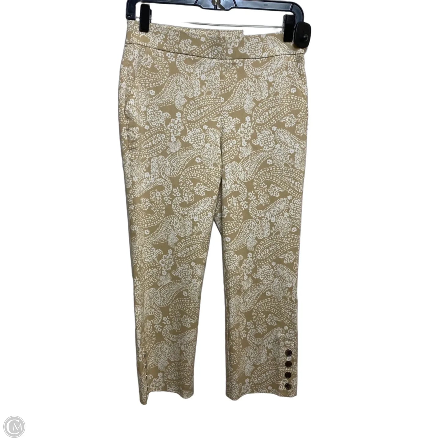 Capris By Rafaella In Tan, Size: Xs