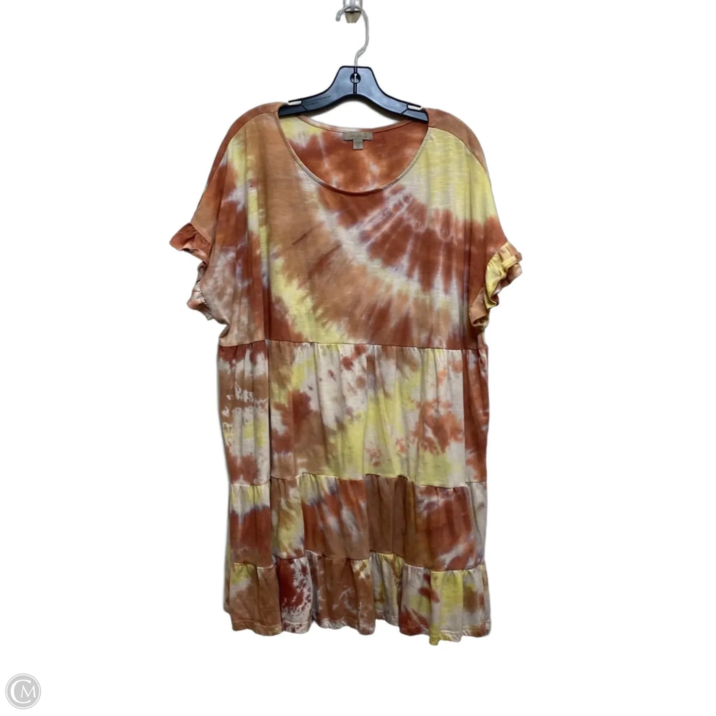 Dress Casual Short By Wonderly In Tie Dye Print, Size: 2x