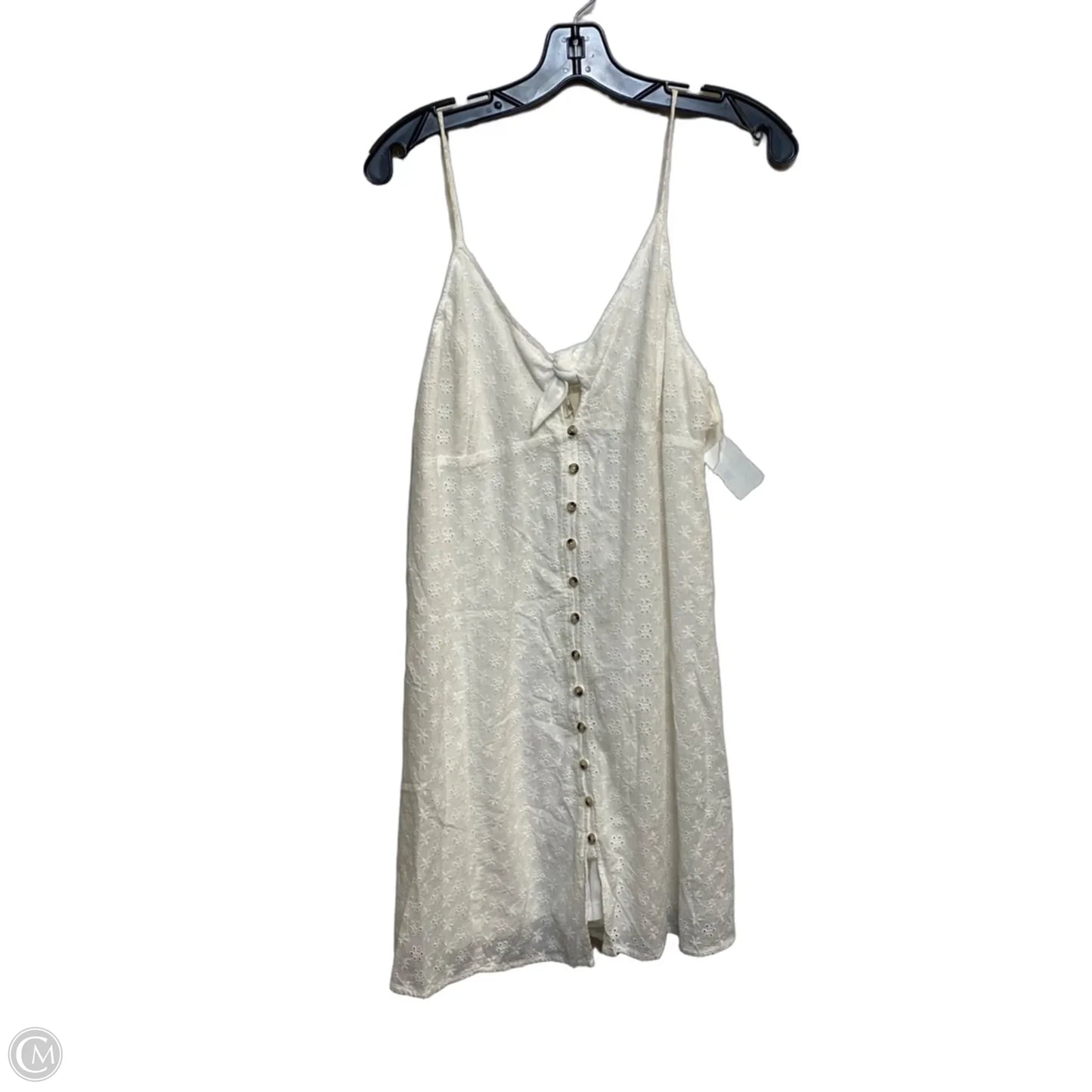 Dress Casual Short By Fashion On Earth In Cream, Size: L