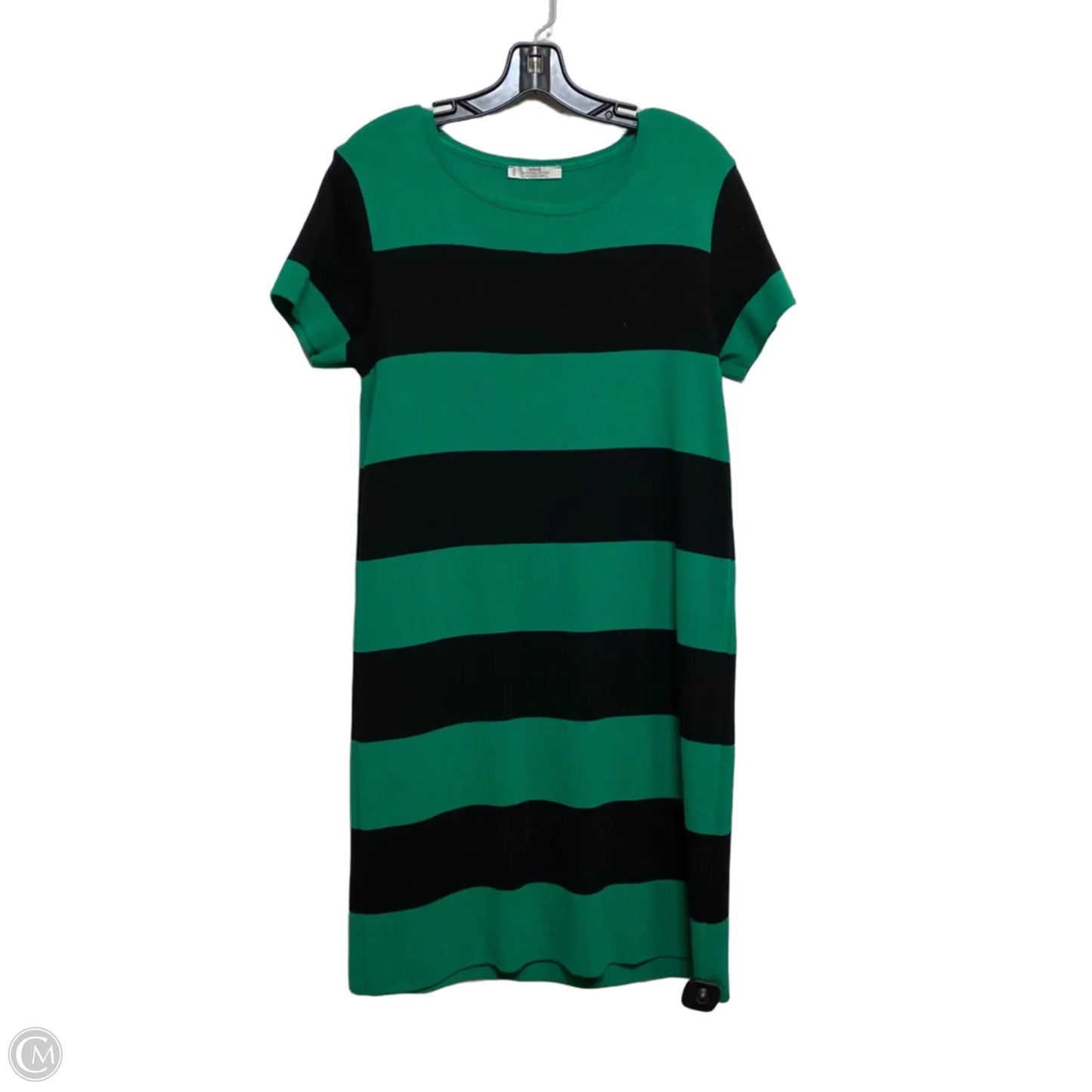Dress Casual Short By Mng In Black & Green, Size: M