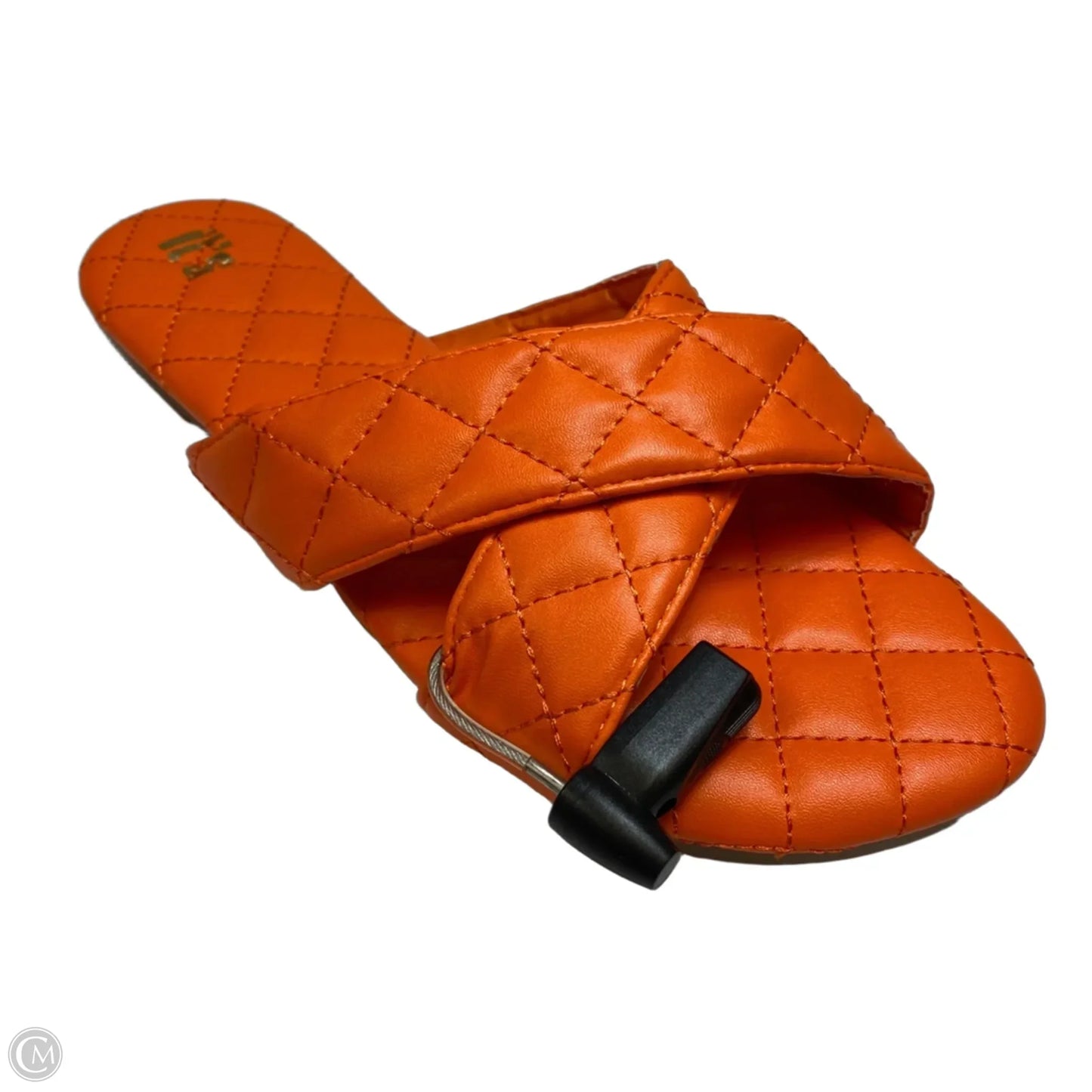 Sandals Flats By Its In Orange, Size: 10
