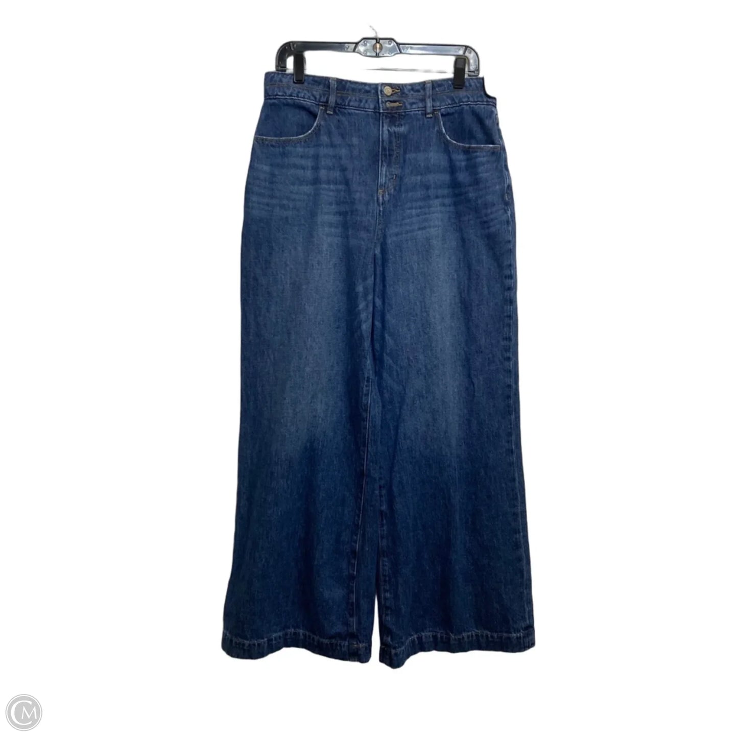 Jeans Wide Leg By Loft In Blue Denim, Size: 8