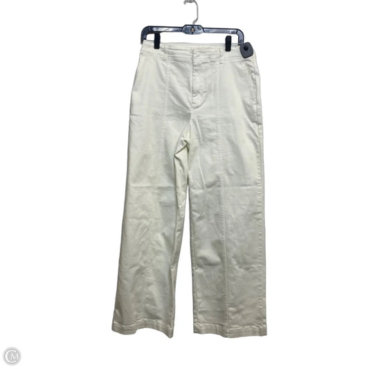 Jeans Wide Leg By Universal Thread In Cream Denim, Size: 6
