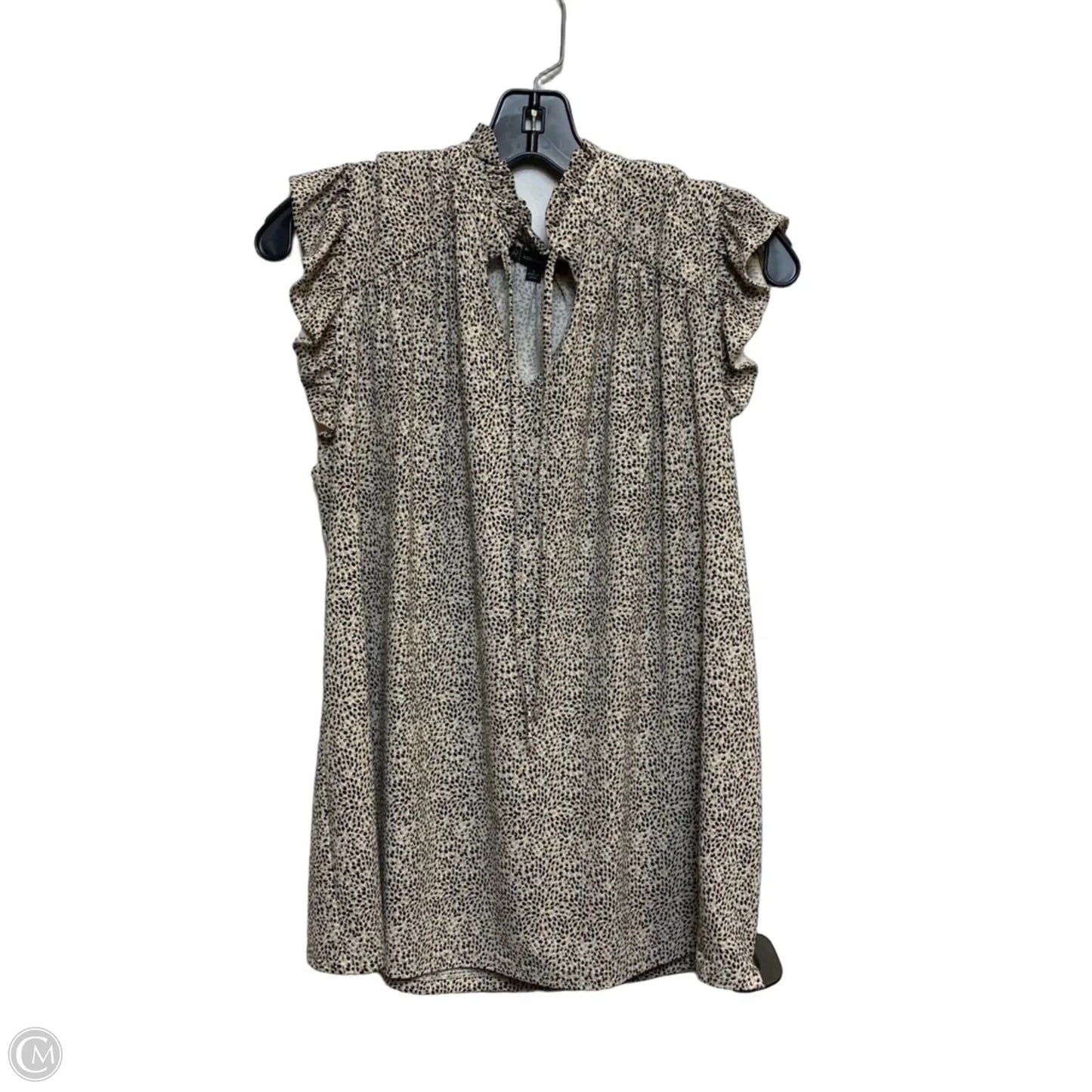 Top Sleeveless By Adrianna Papell In Animal Print, Size: L