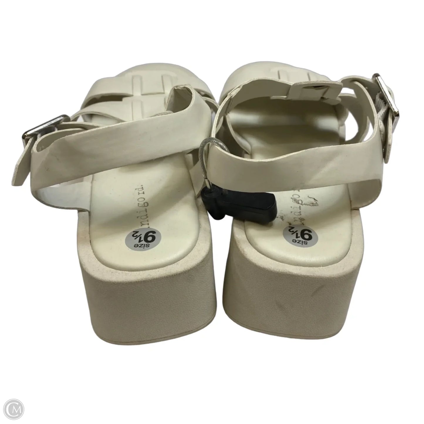 Sandals Heels Platform By Indigo Rd In Cream, Size: 9.5