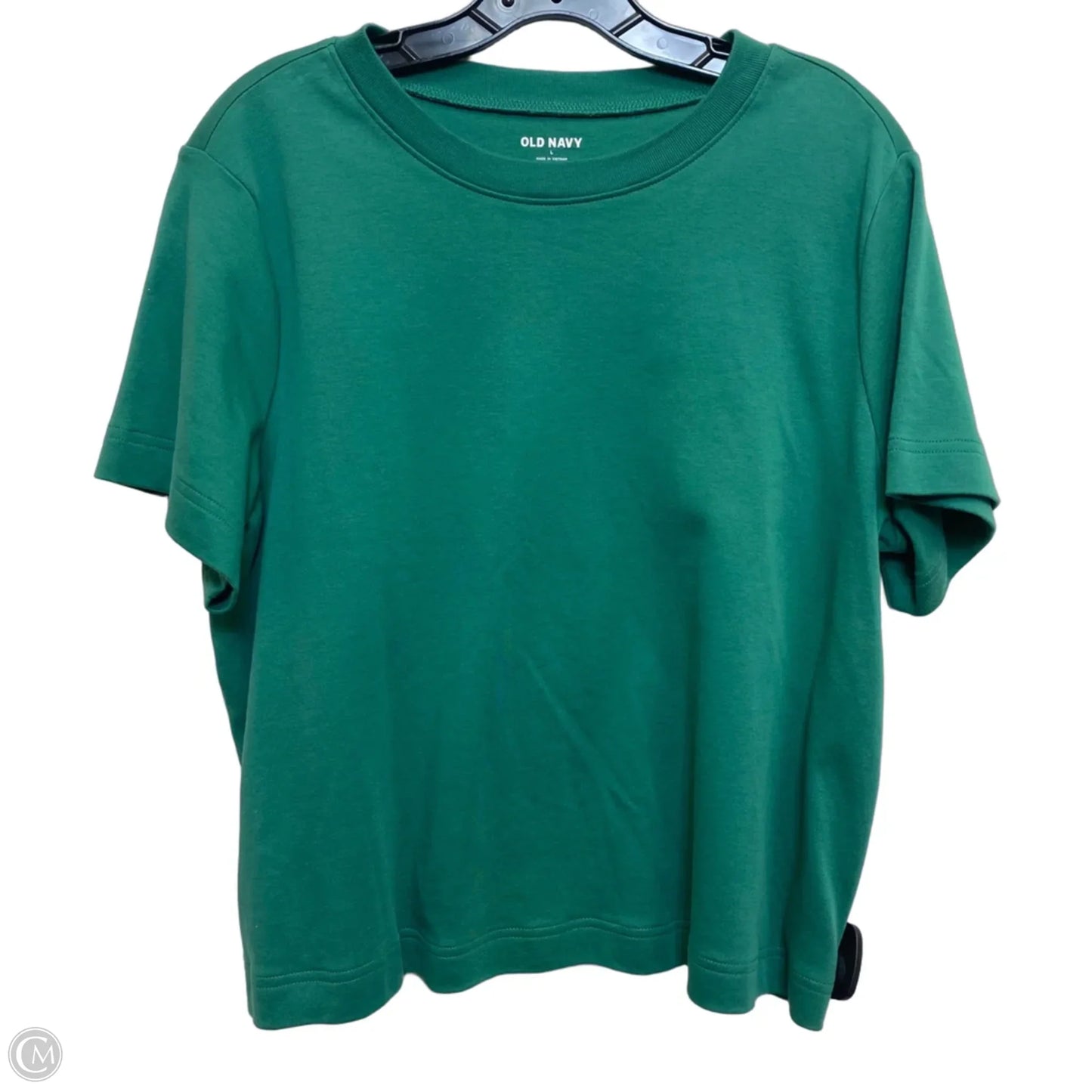 Top Short Sleeve Basic By Old Navy In Green, Size: L