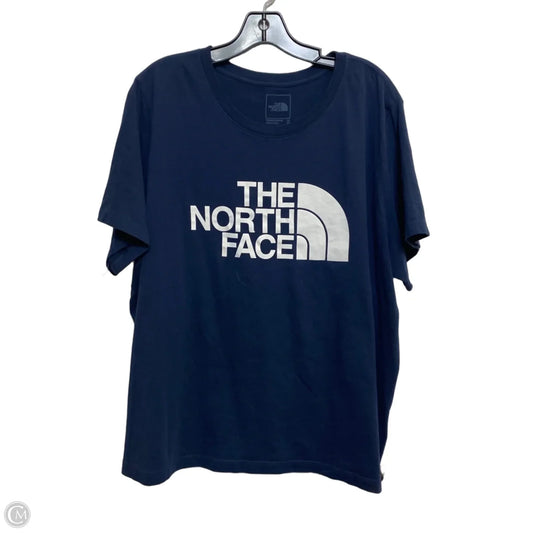 Athletic Top Short Sleeve By The North Face In Blue, Size: 3x