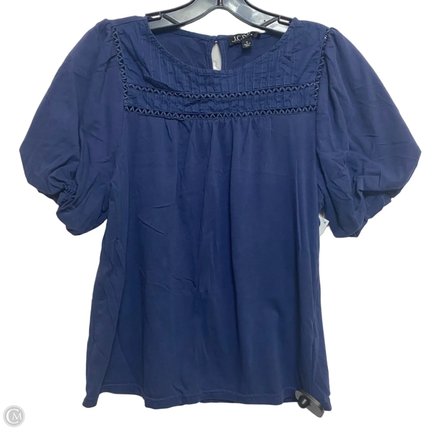 Top Short Sleeve By J. Crew In Blue, Size: M