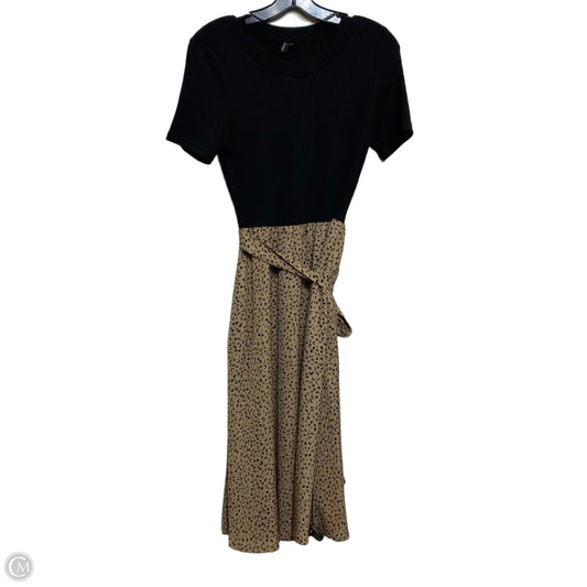 Dress Casual Midi By Zattcas In Animal Print, Size: Xs