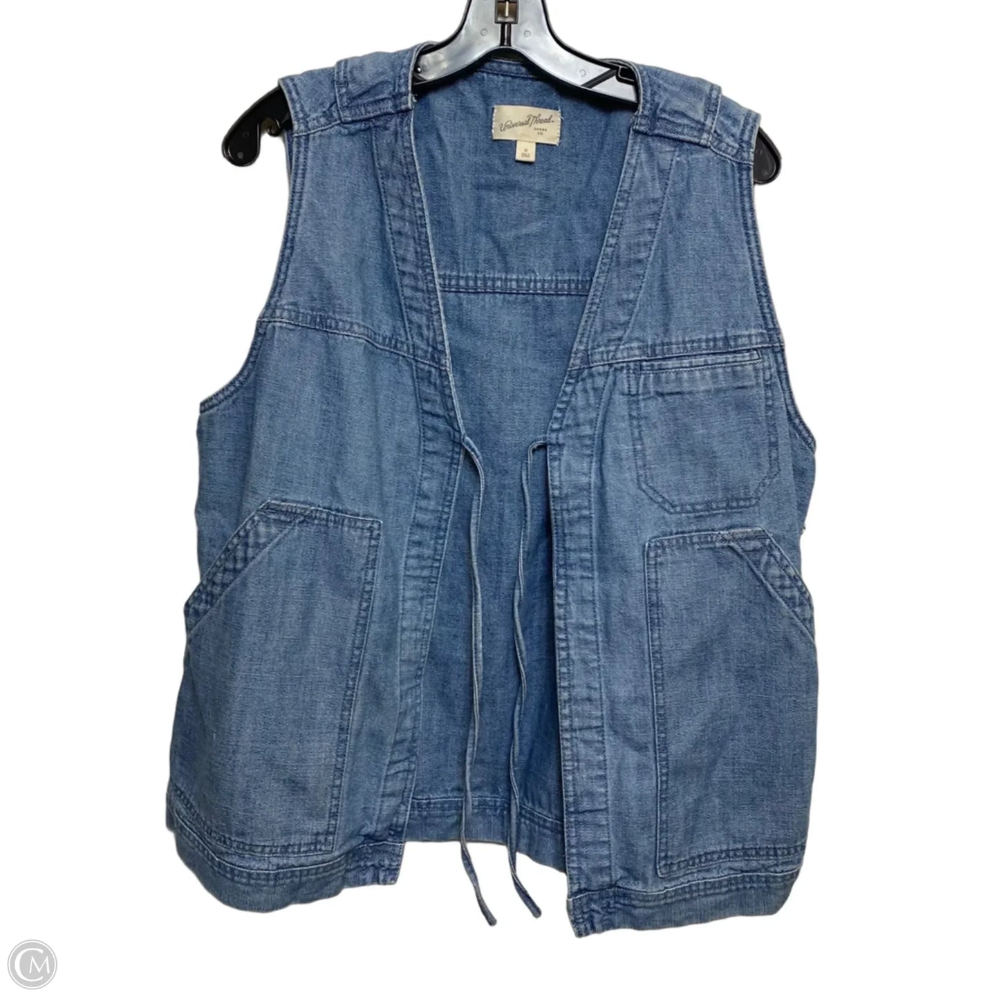 Vest Other By Universal Thread In Blue Denim, Size: M