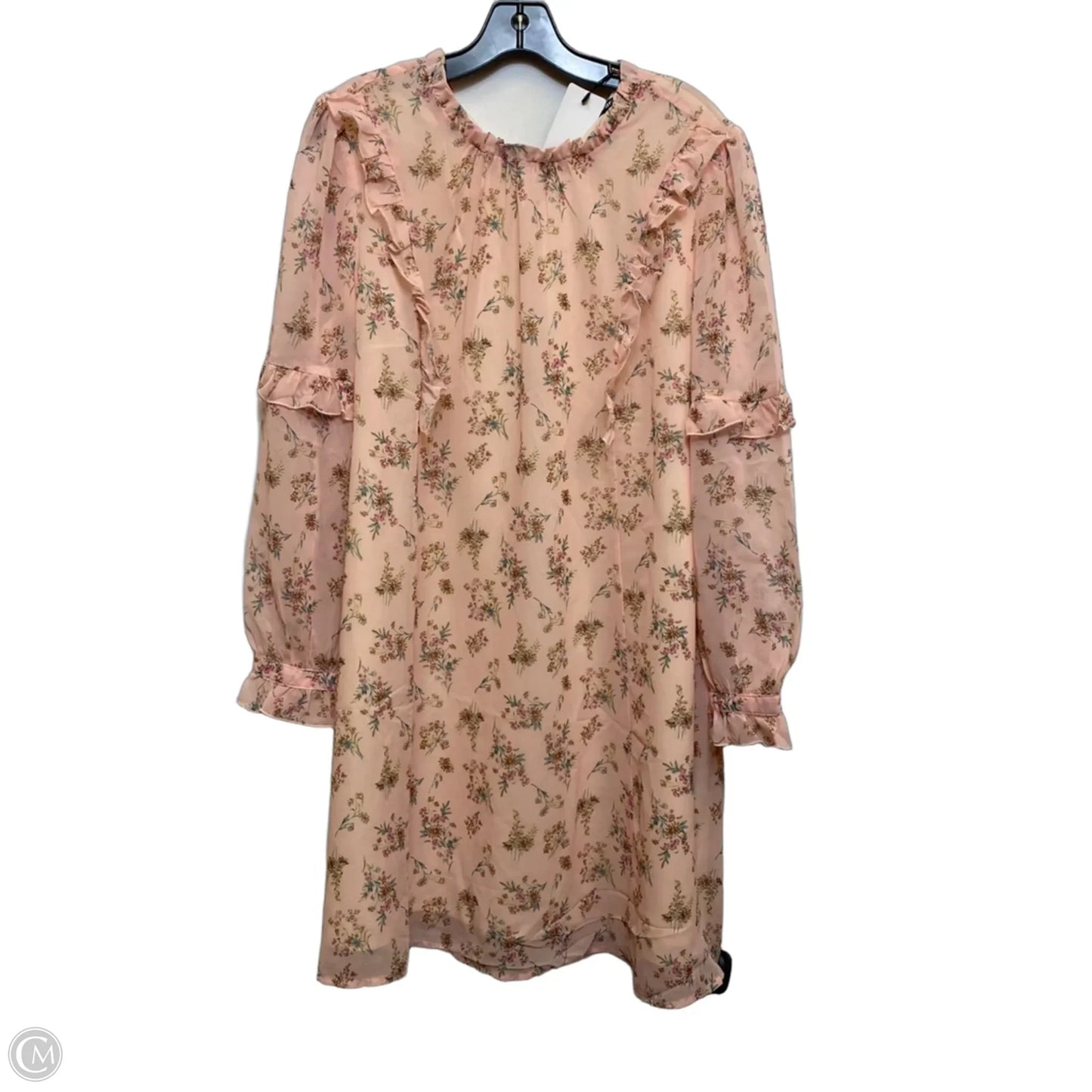 Dress Casual Short By Allegra K In Pink, Size: L
