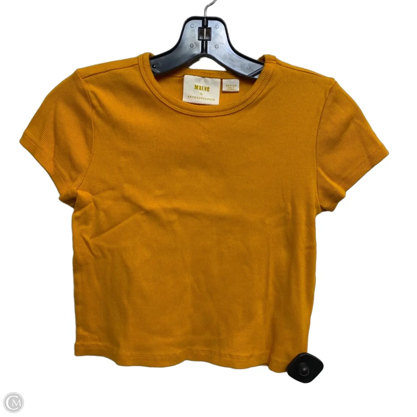 Top Short Sleeve Basic By Maeve In Yellow, Size: M