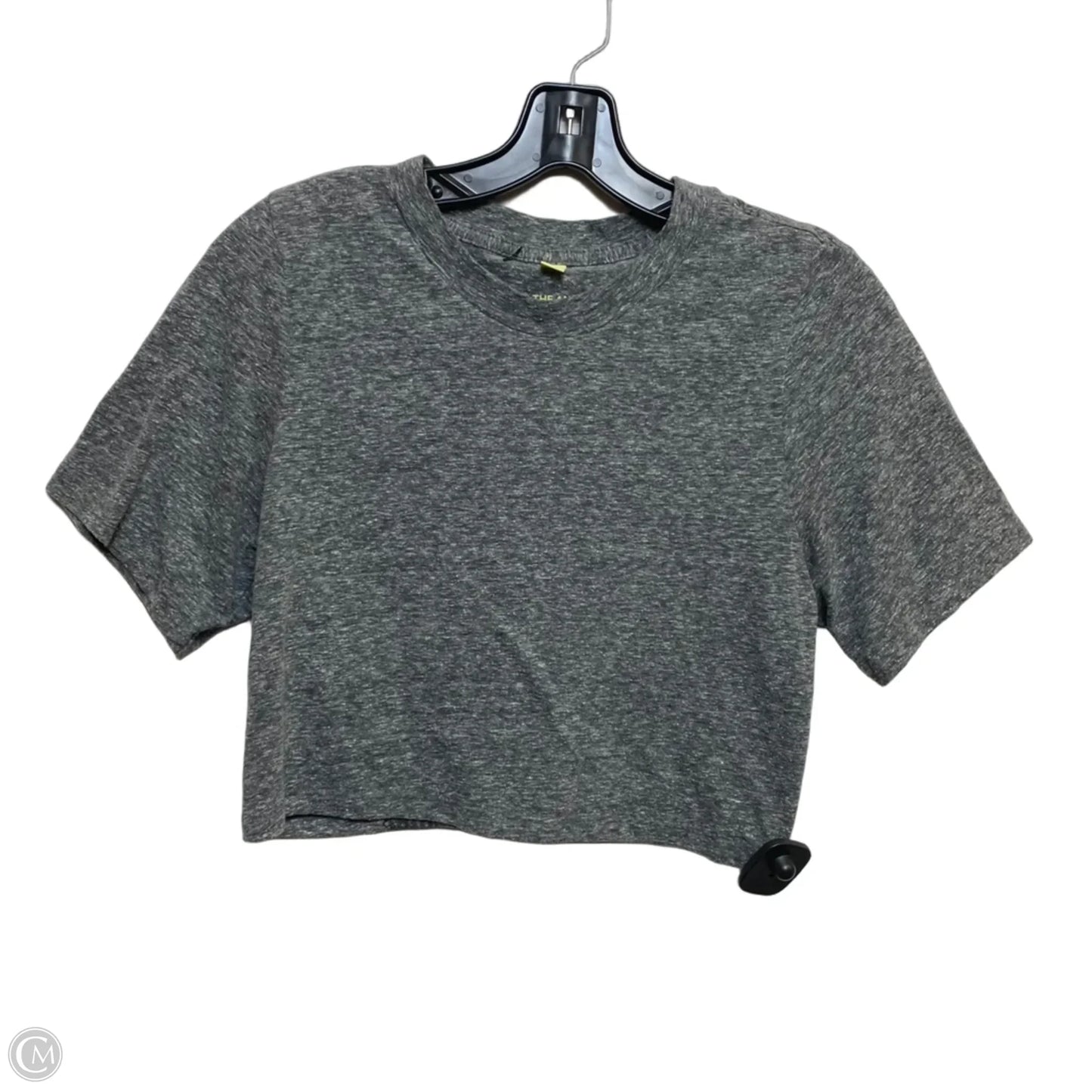 Athletic Top Short Sleeve By Lululemon In Grey, Size: S
