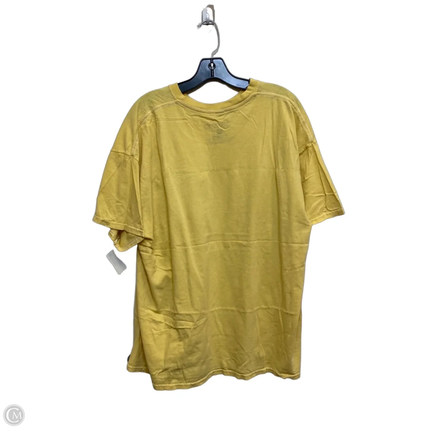 Top Short Sleeve By The Doors In Yellow, Size: L