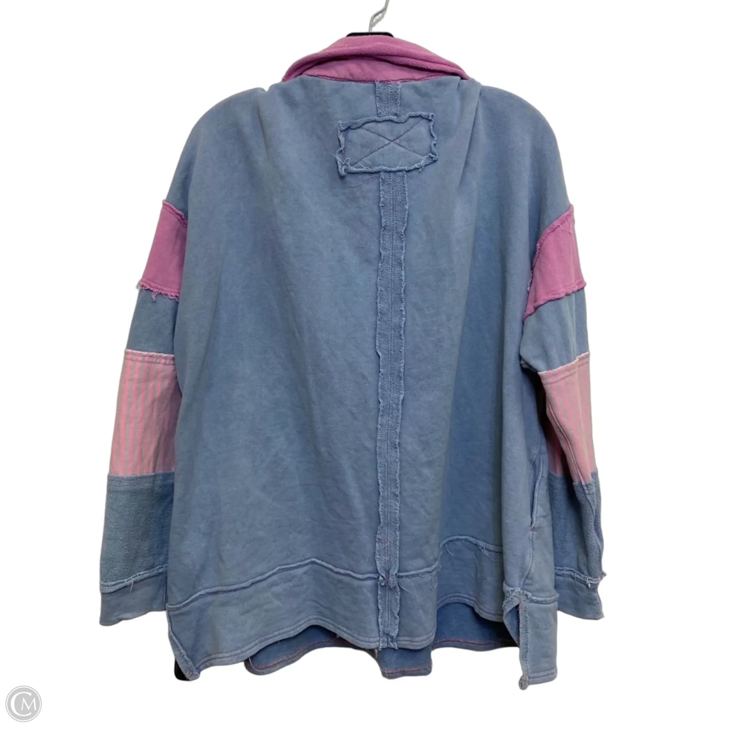 Top Long Sleeve By Blue Velvet In Blue & Purple, Size: L