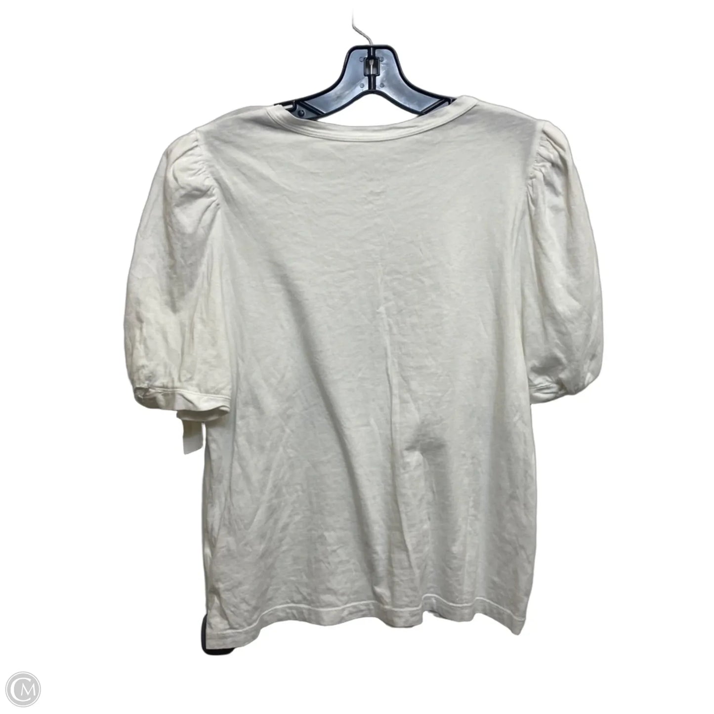 Top Short Sleeve By A New Day In White, Size: L
