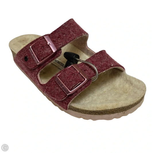 Sandals Flats By Birkenstock In Red, Size: 5