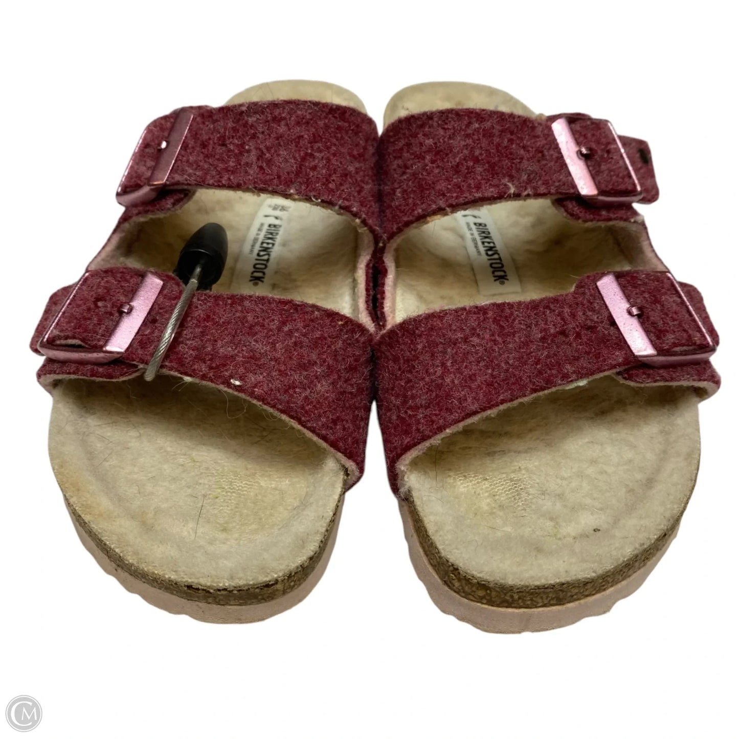Sandals Flats By Birkenstock In Red, Size: 5
