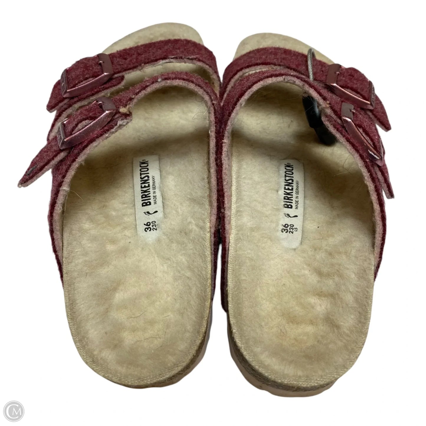 Sandals Flats By Birkenstock In Red, Size: 5