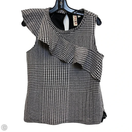 Top Sleeveless By Dolan Left Coast In Black & White, Size: S