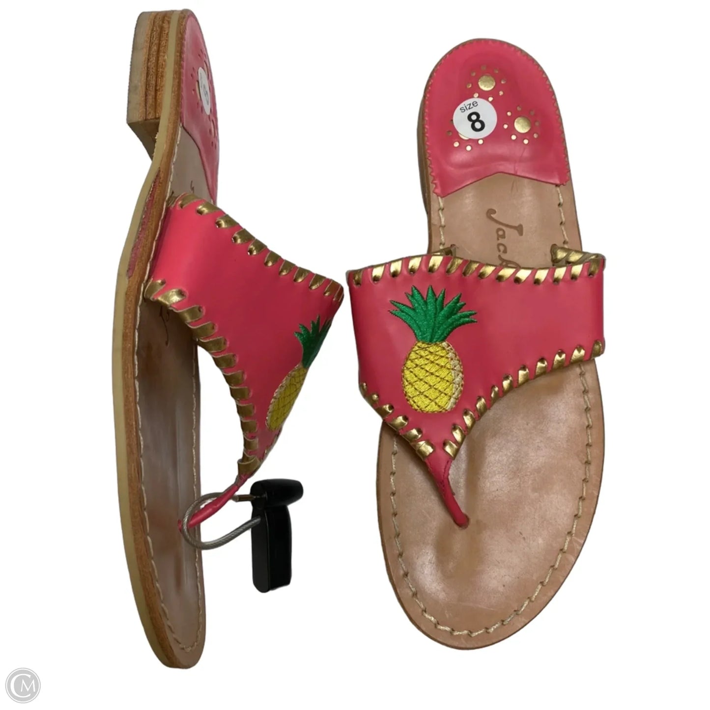 Sandals Designer By Jack Rogers In Pink, Size: 8