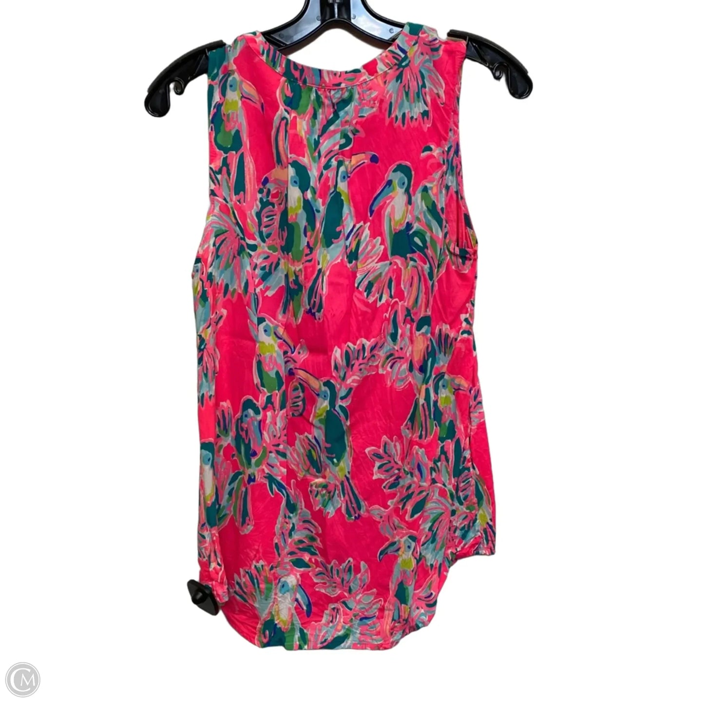 Top Sleeveless Designer By Lilly Pulitzer In Pink, Size: M