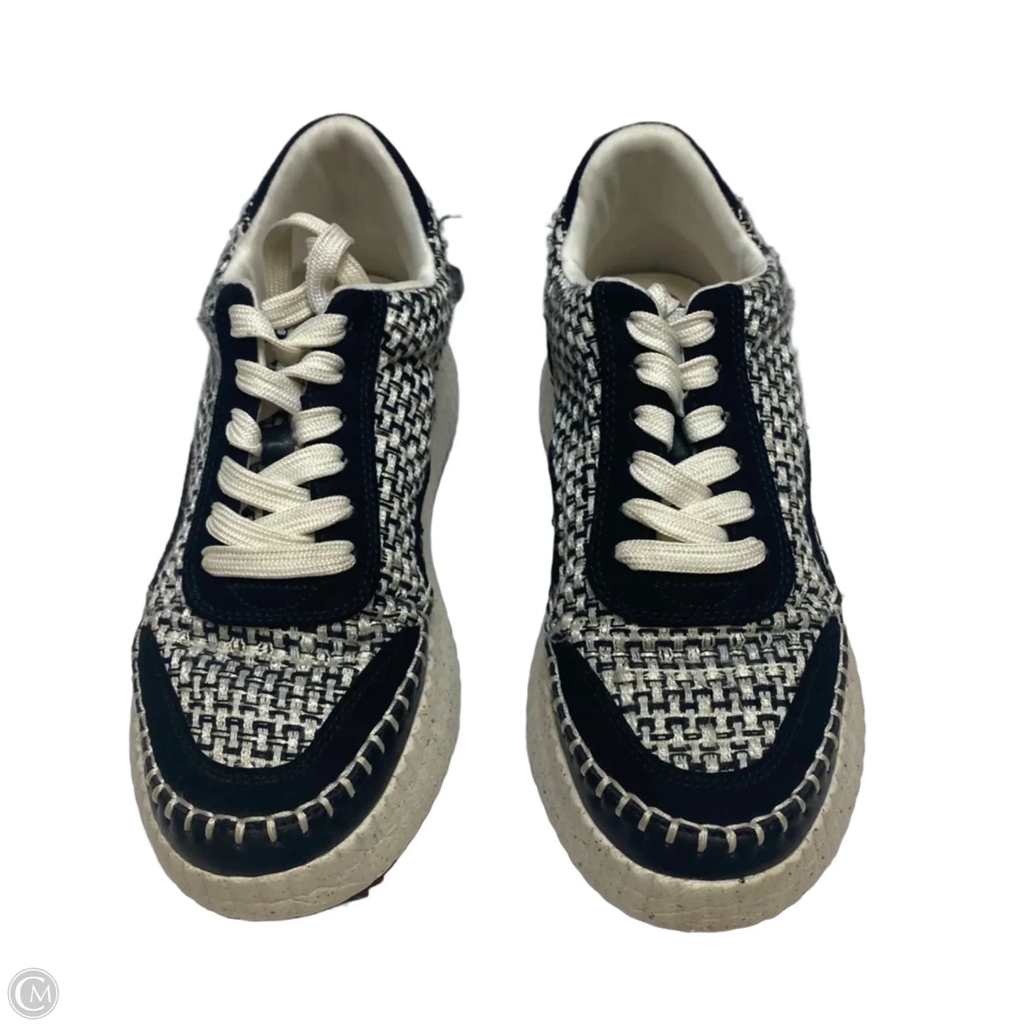 Shoes Sneakers By Universal Thread In Black & Cream, Size: 6.5