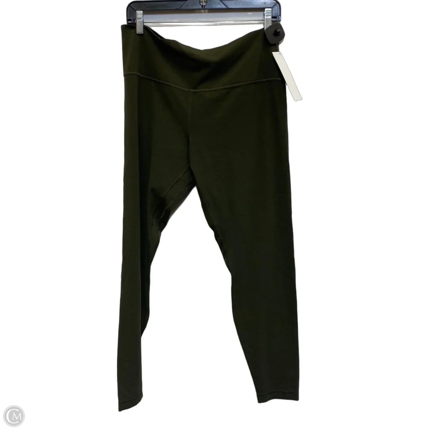 Athletic Leggings Designer By Lululemon In Green, Size: Xl
