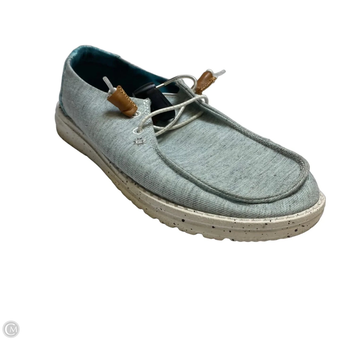 Shoes Flats By Hey Dude In Blue, Size: 10