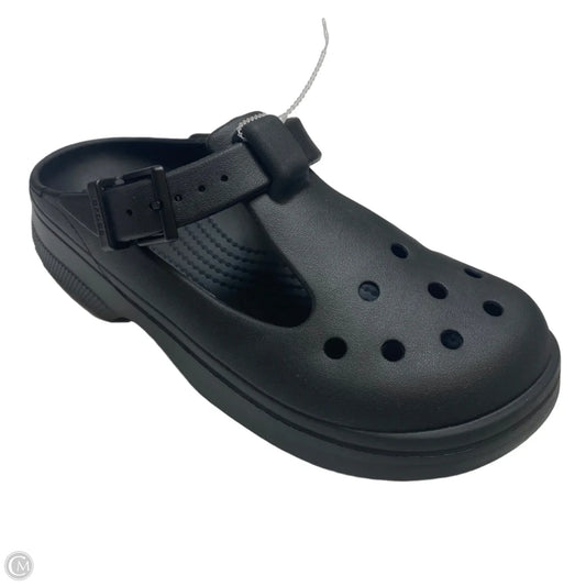 Shoes Heels Platform By Crocs In Black, Size: 8