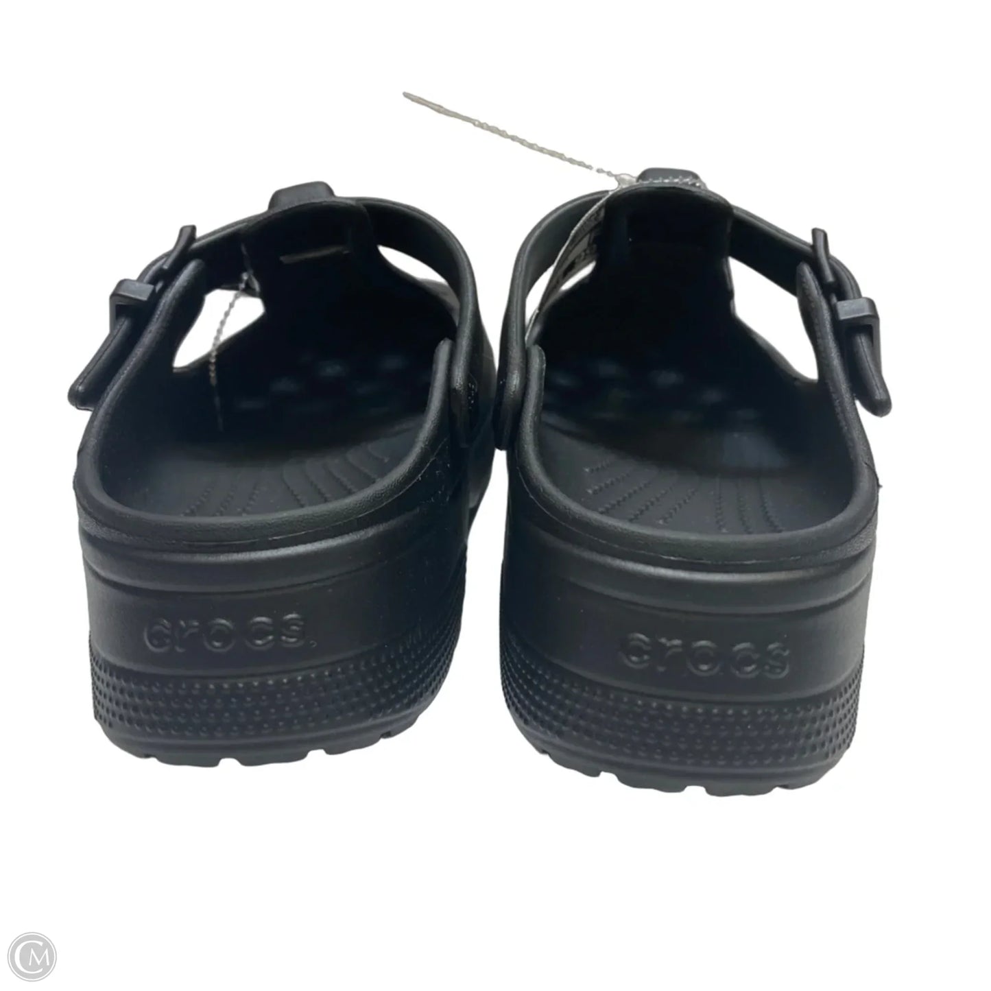 Shoes Heels Platform By Crocs In Black, Size: 8